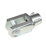 Clevis With Lockable Pin - Zinc coated steel